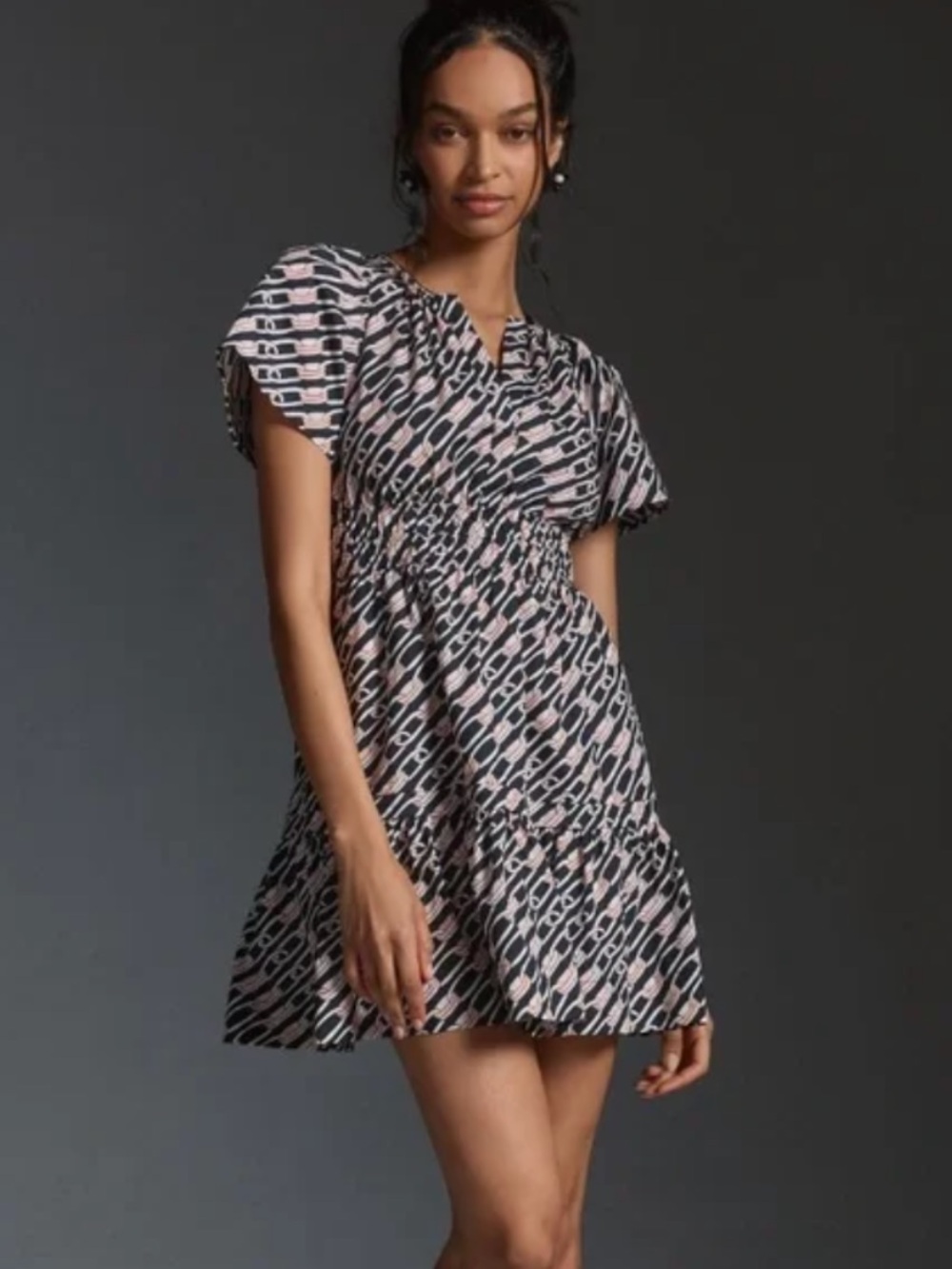 Anthropologie Mini Somerset Dress Nautical Cotton Vacation